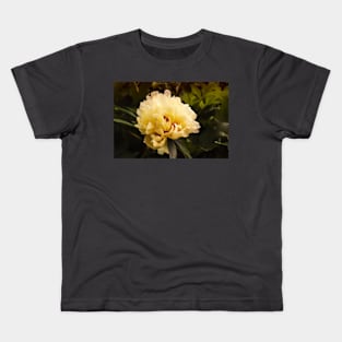 Vintage Yellow Peony Kids T-Shirt